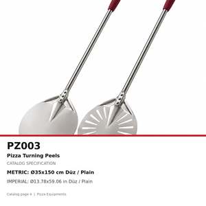 Pelle à pizza ronde plate en aluminium Fida 30 cm - Product Image 4