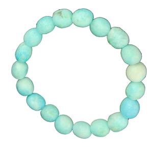 <b>Bracelet</b> Indian <b>Blue</b> Aragonite Tumbled <b>Crystal</b> <b>Bracelet</b> Natural Gemstone Jewelry Men and Women Gift Energy Meditation Bangles - Product Image 5
