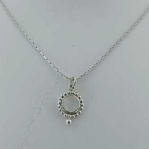 Collar de Plata de Ley 925 con Piedra Lunar Arcoíris de Navya Craft para Mujer, Estilo Boho, Regalo de Cumpleaños, Aniversario, Boda para Esposa - Product Image 2