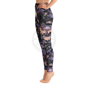 Leggings pour femmes de haute qualité à faible MOQ, en spandex/polyester, respirants, anti-transpiration, séchage rapide, 200g, taille élastique, yoga - Product Image 1