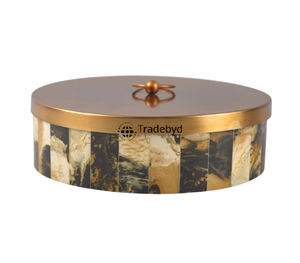 Boîte décorative incrustée de résine exclusive pour les cadeaux de bijoux et les intérieurs de maison modernes par Tradebyd - Product Image 3