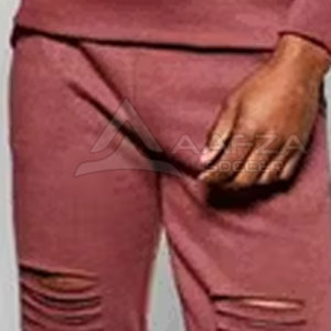Hot Sale Customized Men's Hooded <b>Distressed</b> Tracksuit Casual Fashion Wear for Winter Plus Size Options Solid Pattern Online - Product Image 6