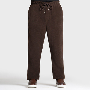 Unisex Loungewear Dark Brown Jogger Pants Soft Textured Fabric with Adjustable Waistband Soft Textured Fabric Relaxed Fit - Product Image 1