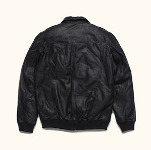Chaqueta de cuero de alta calidad 100% para hombre de diseño superior con forro de edredón, cuello levantado, manga completa, personalizable para la temporada de invierno - Product Image 5