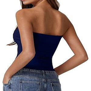 Camiseta sin mangas de alta calidad para mujer, 100% de algodón y poliéster, camiseta sin mangas de algodón para ropa de gimnasio para mujer - Product Image 2