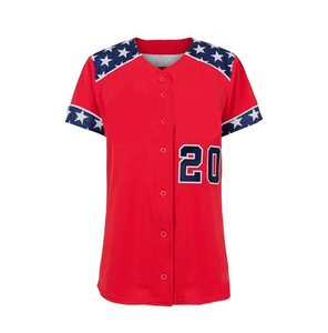 Venta al por mayor de ropa deportiva transpirable Mujeres Softball Uniforme Paquete con nombres de equipos personalizados y logotipos - Product Image 2