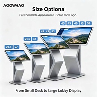 AOOWHAO - Máquina de Consultas con Pantalla Táctil Horizontal de 21.5-65 Pulgadas, Quiosco de Información de Autoservicio Todo en Uno para Hospitales y Lobbies de Bancos