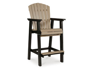 Ensemble de table à manger ronde en bois, chaises de jardin confortables en bois, robustes pour cour, salon, extérieur, parc, hôtel - Product Image 4