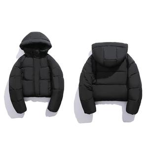 Chaqueta Bomber Corta de Invierno para Mujer, Cálida, Informal, Holgada, con Cuello Alto, Estampada, Transpirable, Impermeable y Reversible - Product Image 4