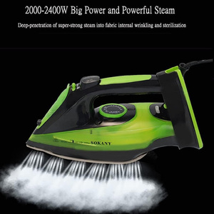 Plancha de Ropa Inalámbrica de 2400W con Suela de Cerámica Antiadherente, Tanque de Agua de 350ml, Calentamiento Rápido, Plancha de Vapor con Base - Product Image 6