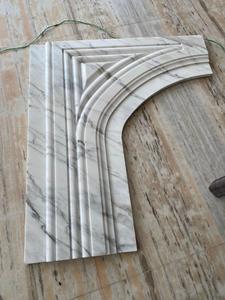 Cheminée d'intérieur moderne de style français avec décoration intérieure élégante en marbre italien sculpté à la main et en pierre naturelle - Product Image 5