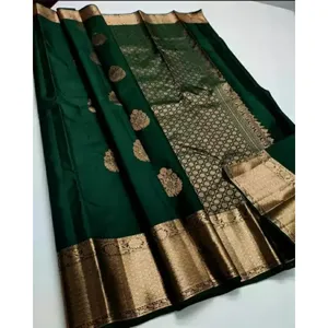 Sari di seta indiano alla moda con il miglior prezzo all'ingrosso Made In India con una buona confezione personalizzata con alta qualità