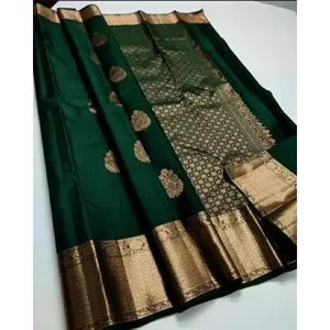 Modischer indischer Seiden saree mit bestem Großhandels preis Made in India mit guter kunden spezifischer Verpackung mit hoher Qualität