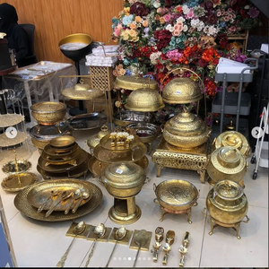 จานอุ่นอาหารสแตนเลสสีเงินมันวาวสำหรับ7L โรงแรมจานเสิร์ฟหรูหราปรับแต่งจานอุ่นอาหารแฟนซี - Product Image 3