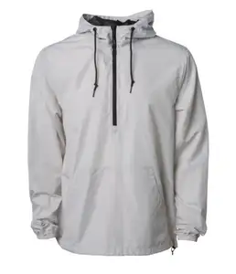 เสื้อแจ็กเก็ตกันน้ำแฟชั่นสำหรับผู้ชายเสื้อกันลมลำลองดีไซน์เรียบมีกระเป๋า - Product Image 1