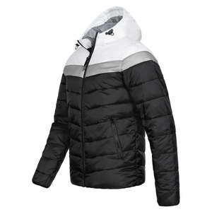 Veste matelassée personnalisée veste d'hiver avec poches manteau pour hommes avec fermeture éclair col montant tenue décontracté pour l'extérieur respirant - Product Image 4