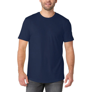 เสื้อยืดคอกลมสำหรับผู้ชายผ้าฝ้าย100% ลายปักน้ำหนักมากออกแบบได้ตามที่ต้องการ - Product Image 1