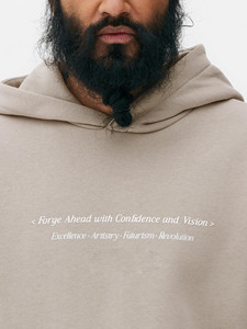 Venta al por mayor 550gsm invierno hombres pulóver sudaderas con capucha 100% algodón polar personalizado impreso OEM servicio para diseños de logotipo - Product Image 6