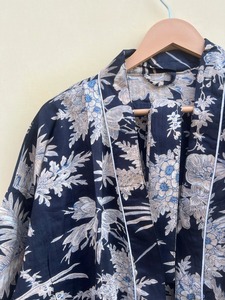 Robe kimono en coton, paréo de bikini floral pour femme, vêtements de nuit décontractés pour l'automne, le printemps, l'hiver, la plage, l'été, peignoir, robes de nuit - Product Image 2