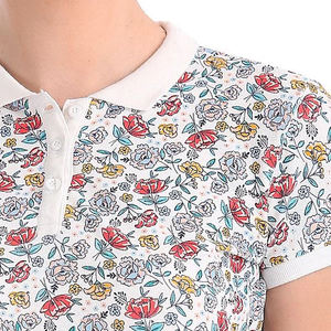 2025 polos estampados de alta calidad 100% algodón para mujer de alta calidad nueva moda algodón poliéster mujeres polos estampados - Product Image 5