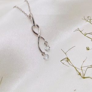 Pendentif en diamant de laboratoire 14 carats en or massif 0.50 ct collier de mariage en diamant de laboratoire pour femmes collier pour bijoux d'anniversaire - Product Image 1