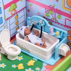 Babeside Mini 4,5 pulgadas cuerpo completo silicona <span class=keywords><strong>Reborn</strong></span> bebé muñecas pequeñas con accesorios 12CM juego de juguete suave de moda - Product Image 4