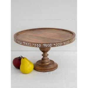 Présentoir à gâteaux en bois de style fermier tendance avec un design vintage, conçu pour des présentations élégantes de gâteaux et de pâtisseries - Product Image 4