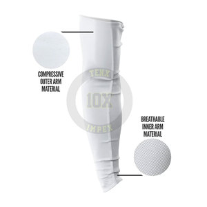 Mangas de brazo de béisbol profesionales con tela elástica y mangas de brazo de béisbol de cobertura completa - Product Image 4