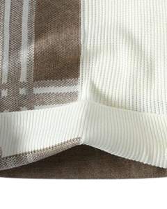 White Brown Patchwork Checkered Knitted Winter Sweater Warm Soft Casual Pullover Stylish Cozy Fashion Wear For <b>Men</b> - Product Image 5