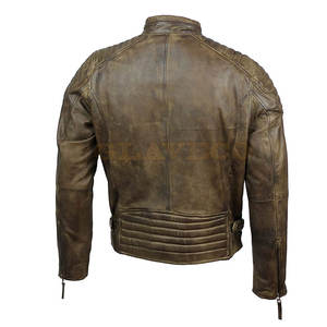Meilleure vente de veste de moto 100% veste de moto en cuir veste de moto de style personnalisé - Product Image 3