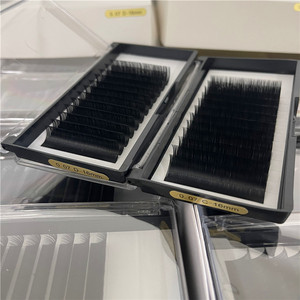 Cils en éventail synthétiques Mega Volume à marque privée, 0.03 0.05 0.07 0.10mm, <span class=keywords><strong>7</strong></span>-25mm, noir mat foncé, 12 rangées, extensions - Product Image 6