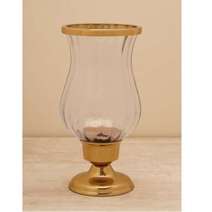 Portavelas DE HURACANES negro de Metal decorativo de mesa con vidrio de Color dorado para decoraciones de iluminación interior - Product Image 6