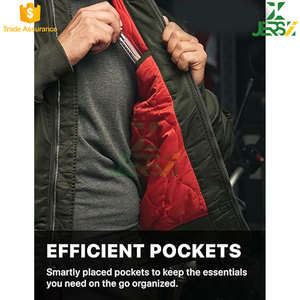 Unisex Casual Coated Stand Breathable -Tex Soft Shell Waterproof Windproof Padded Outdoor Bomber <b>Jacket</b> Zipper Plus Size Winter - Product Image 6