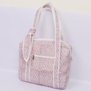 Bolso de Mano de Algodón Estampado a Mano para Mujer, Bolso de Viaje con Estampado de Camuflaje, Dos Asas, Tipo de Cierre de Solapa - Product Image 4