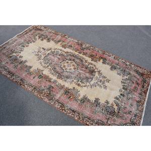 พรมขนแกะสีน้ำตาลเบจแบบดั้งเดิมขนาด3.7x6.9ฟุตงานเย็บปะแบบตุรกีคลาสสิกงานเย็บปะทรงสี่เหลี่ยมผืนผ้าสำหรับโถงทางเดิน4เมตร - Product Image 4