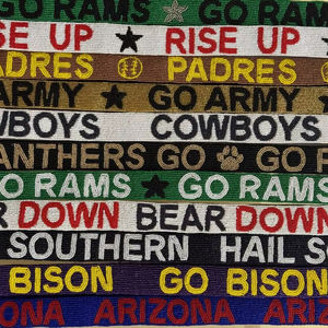 Colorful Rainbow <b>Stars</b> Beaded Embroidery Bag Strap Adjustable Wide Shoulder Belt Replacement Crossbody Purse Handles Gold Hooks - Product Image 1