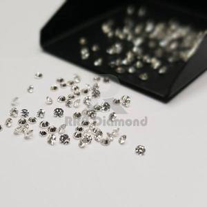 เพชรขัดขาวธรรมชาติขนาด2.7-3.2มม. ตัดกลมสี VVS ชัดเจนเครื่องประดับทำเพชร IGI ได้รับการรับรอง - Product Image 4