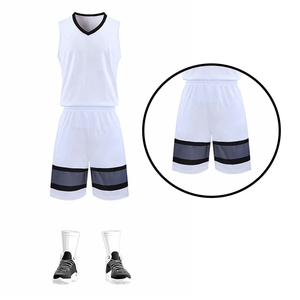 Maillots de basket-ball personnalisés de haute qualité Shorts 100% Polyester respirant antibactérien Protection UV été brodé imprimé - Product Image 6