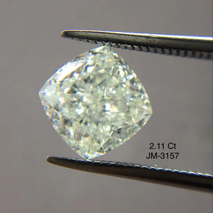 Fantaisie Jaune Clair Vert 2.11 Carat Brillant Coussin Coupe SI1 Clarté IGI Certifié 100% Naturel Fantaisie Diamant Lâche Vente En Vrac - Product Image 1