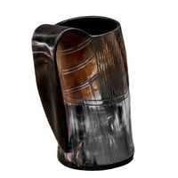Mug à boire Viking 100% corne de buffle, écologique, durable, de haute qualité, best-seller, pour fêtes, mariages, vin, taille personnalisable