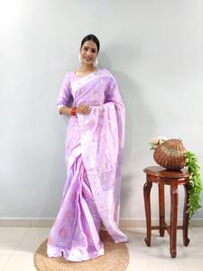 ผ้าแจ็คการ์ด pallu ที่สวยงามใช้งานได้ทั่ว Saree - Product Image 4