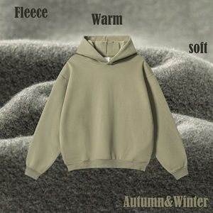 Alta calidad pesado algodón mezclado bolsillos laterales Sudadera con capucha sudaderas Unisex venta al por mayor personalizado Invisible bolsillo Sudadera con capucha hombres - Product Image 3