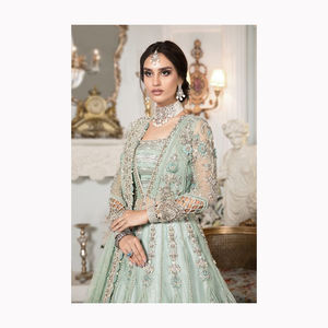 Ropa de Boda nupcial última llegada 2024 mejor calidad diseñador pesado dos tonos seda Lehenga Choli mejor precio proveedor de Surat - Product Image 4