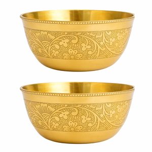 Tazón para Servir de Latón de Alta Calidad con Estilo Clásico y Atractivo Diseño Atemporal para Arreglos de Mesa Elegantes, Disponible en Grandes Cantidades - Product Image 1