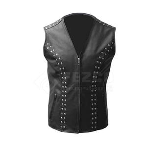 Gilet en cuir de vachette sur mesure, respirant, coupe ajustée, décontracté, hiver, fabriqué au Pakistan, faible MOQ - Product Image 3