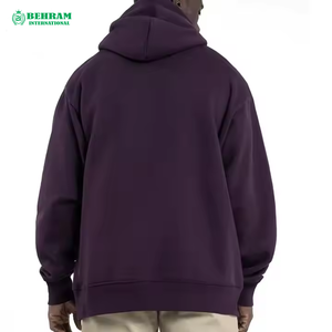 Sweat à capuche d'hiver personnalisé de haute qualité avec strass, respirant, séchage rapide, 100% coton polaire/éponge française, unisexe - Product Image 4