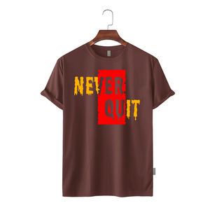 T-shirt décontracté pour homme, été 2026, léger, tricoté, 100 % coton, infroissable, écologique, séchage rapide, manches courtes, grande taille, avec logo frontal - Product Image 5