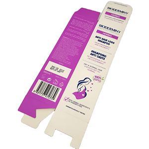 Custom Offset Gold Foil UV Coating Varnishing Recyclable Anti-Hair Loss Shampoo <b>Packaging</b> Boxes Logo <b>Design</b> Bristol Paper - Product Image 6