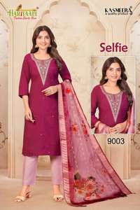 Nouvel ensemble Kurti pour femmes à la mode avec broderie numérique Buti Jequrd Export-vêtements indiens et pakistanais - Product Image 3