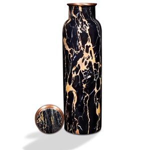 Bouteille en cuivre Meenakari 950 ml Bouteille d'eau en cuivre pur Meenakari Bouteille en cuivre anti-fuite - Product Image 1